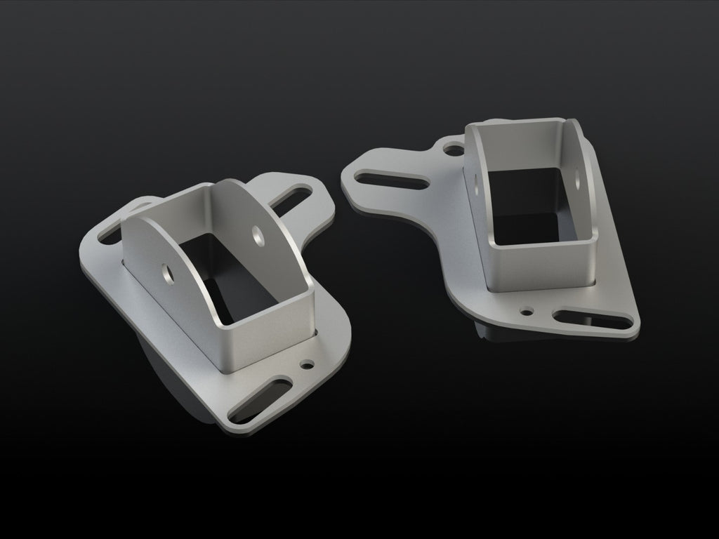 Mocowania wahaczy wleczonych/wzdłużnych o zwiększonym zakresie regulacji