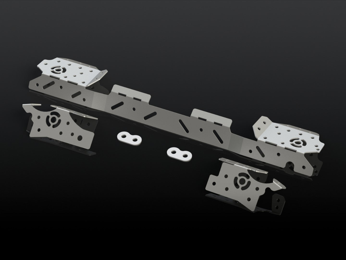 Wzmocnienia mocowań wózka tylnego zawieszenia BMW E46