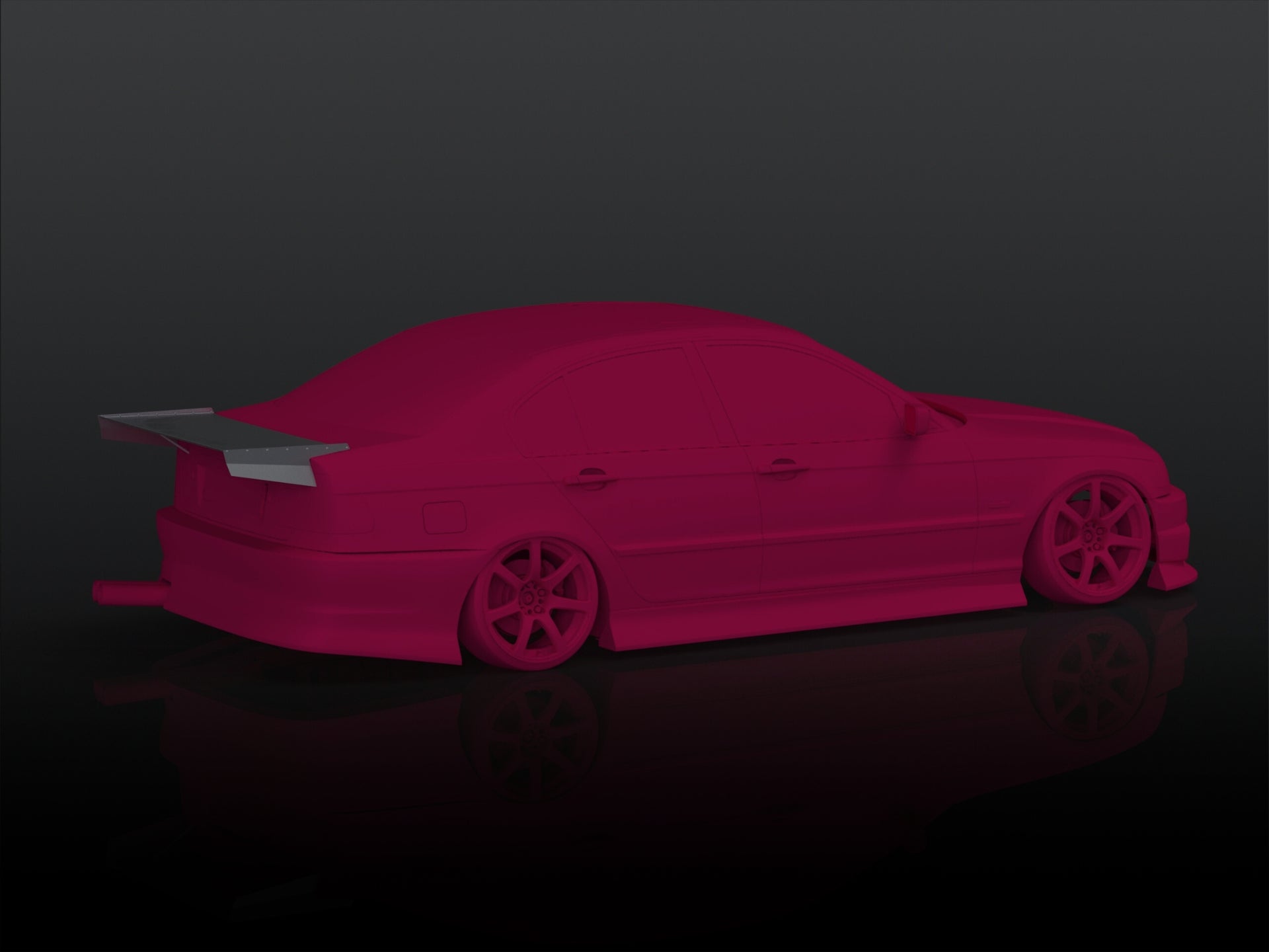 Drag Wing BMW E46 Sedan