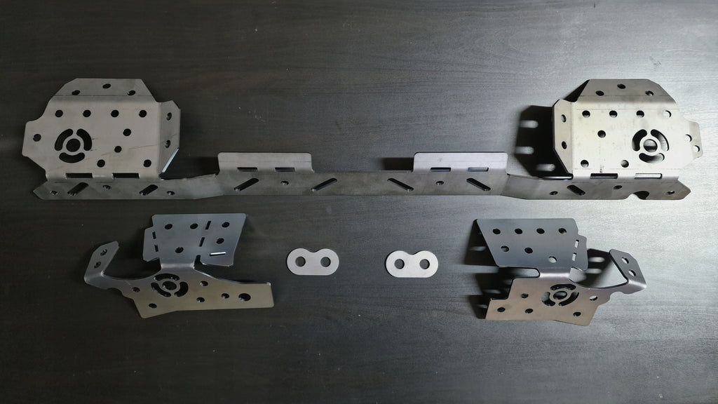 Wzmocnienia mocowań wózka tylnego zawieszenia BMW E46